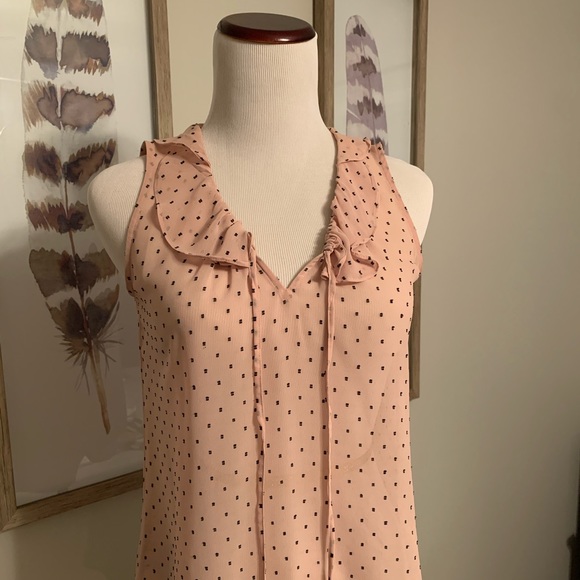 LOFT Tops - LOFT sleeveless ruffle v-neck blouse